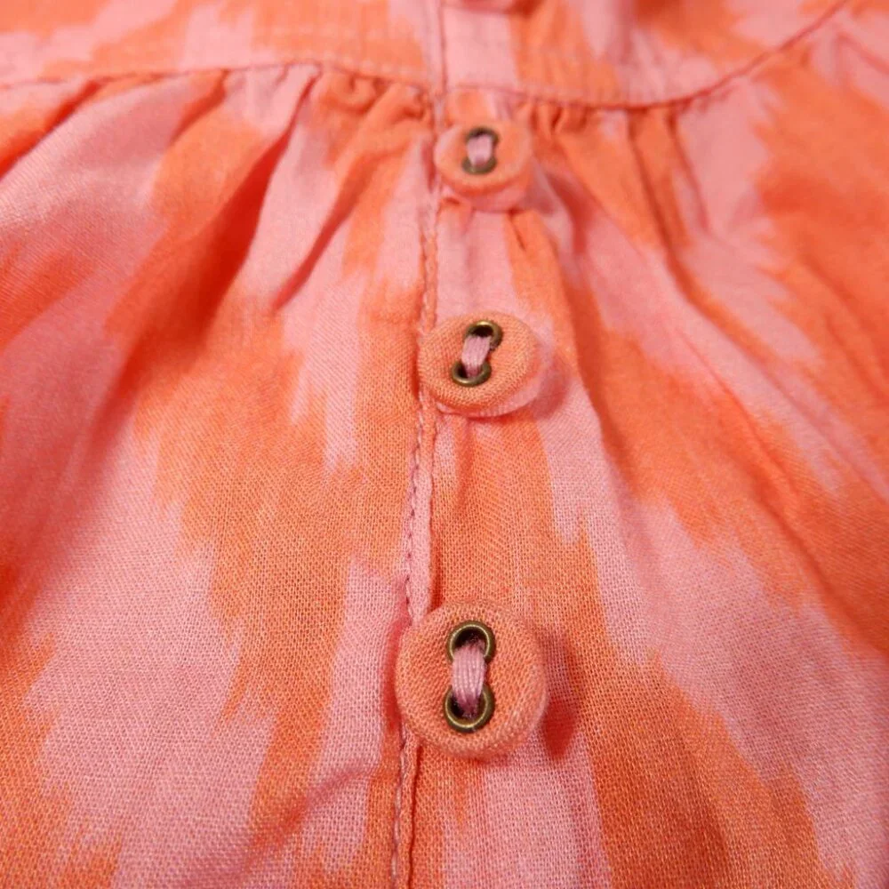 ULLA JOHNSON Iris Tank Size 8 Tie Shoulder Bougainvillea Chevron Poplin NEW $245 - Picture 11 of 16